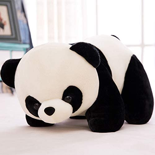 Image of Soft Stuffed Plushy Panda Baby Toy for Kids Childrens Girls Boys Infants Decoration in Car Gift On Birthdays (Color Black and White, Size 50 cm)