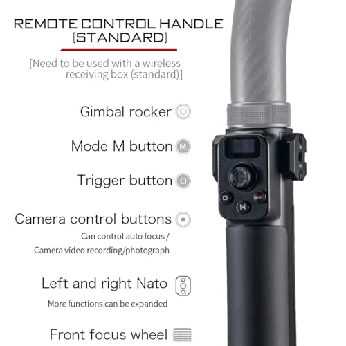 Image of Tilta Advanced Ring Grip Compatible with RS2 /RS 3 Pro Gimbal, with Remote Control Handle Dual Channel Wireless Lens Control Handle Wireless Control Receiver Module - Black TGA-ARG