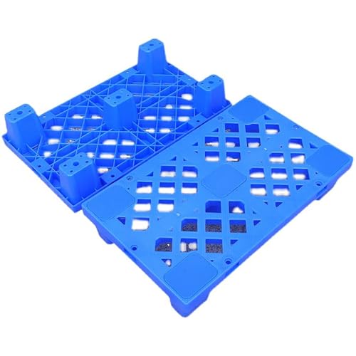 2 Palets de Plástico para Almacenamiento en Sótanos, Apilables, Resistentes a la Humedad e Impermeables, Aptos para Uso en Interiores y Exteriores