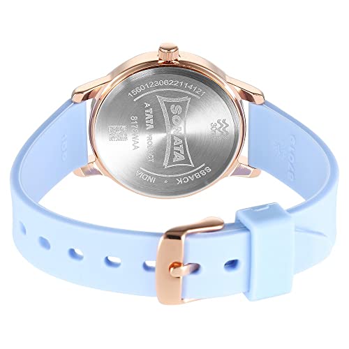 Image of Sonata Splash Silver Dial Women Analog Watch with Plastic Strap-8178WP01