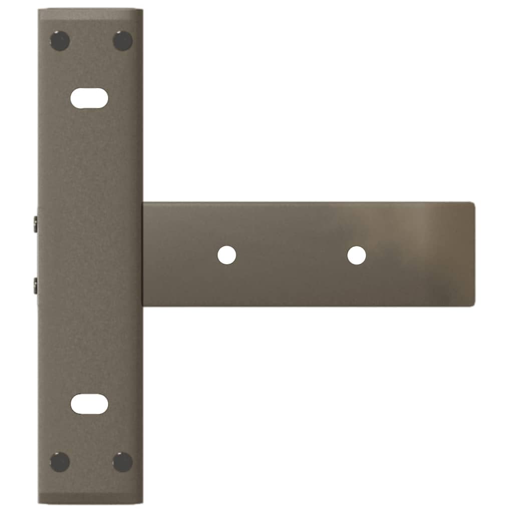 Nogi stołu konsolowego w kształcie litery T ze stali naturalnej 25 x 28 x (72-73) cm, 2 sztuki, stabilny stelaż stołu z regulacją wysokości, płyta montażowa i śruby, idealne do salonu i