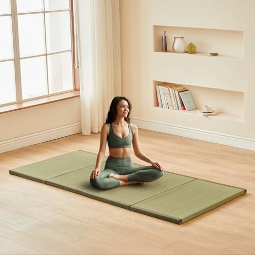 HAGiHARA Japanese Tatami Mat Folding Rush Grass Floor Mattress