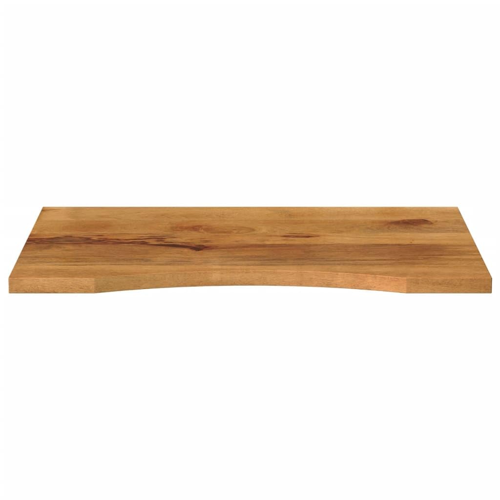 Generico Piano Scrivania in Legno Massello Mango, 90x50x2,5 cm, Finitura e
