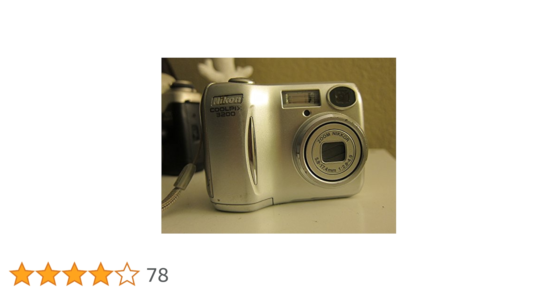 Amazon.com: Nikon Coolpix 3200 3.2MP 數位相機,附3 倍光學變焦