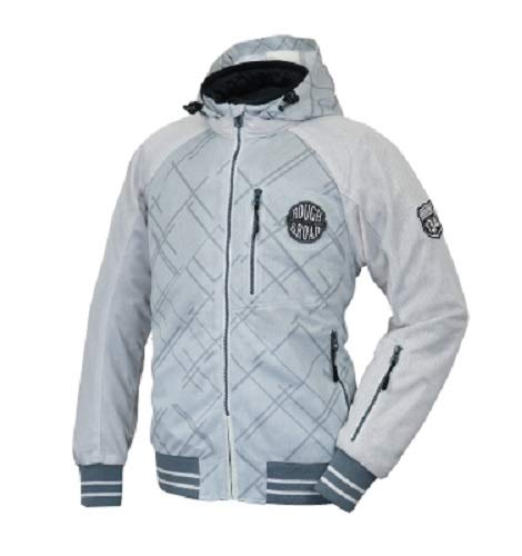 ラフアンドロード バイク用 ジャケット ラフメッシュパーカー RR7337 ダイアゴナルシルバー Lサイズ RR7337DG-SV3