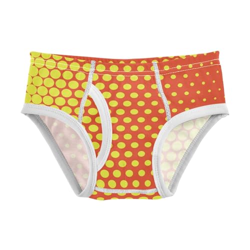 ODAWA Yellow Red Polka Dots Boy Boxer Briefs Toddler Underwear Underwear for Boys Size 8