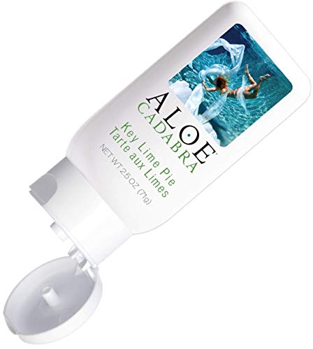 Image of Aloe Cadabra Flavored Personal Lubricant & Vaginal Moisturizer, NSF Certified Organic Edible Lube for Men, Women, & Couples, Non-Staining, pH Balanced, Toy Compatible (Key Lime Pie, 2.5oz, 1 Pack)