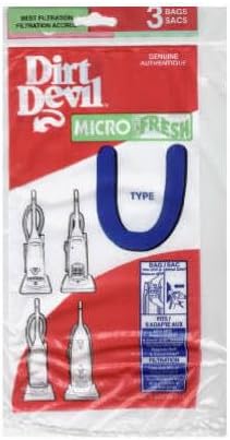 Miniatura 2 de Dirt Devil Bolsas para aspiradora microfresca tipo U (paquete de 3), 3920750001, 3 unidades (el paquete puede variar)