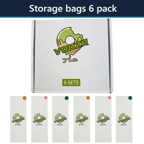 Image of VOOZR Storage bag supporting valve 3 colors 6 pieces, 31.5 Inch, PINK GREEN ORANGE, VOLCAN001