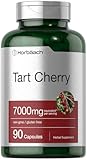 Horbäach Tart Cherry Capsules | 90 Pills | Herb Extract Supplement | Non-GMO and Gluten Free Formula