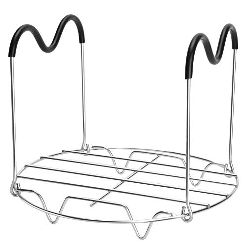 Steamer Rack Trivet with Heat Resistant Handles Compatible with Instant Pot Accessories 6