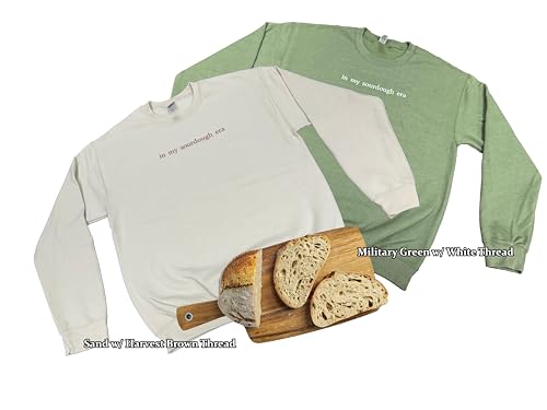In My Sourdough Era Embroidered Crewneck Sweatshirt | Sourdough Starter | Gift for Her | Gift for Mom | Homestead Gifts | Trendy Sweatshirt | Baker | BreadTok | Gift for bakers2