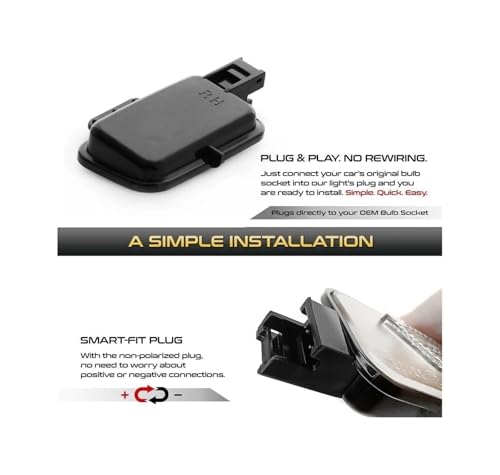 Intermitentes dinámicos Passat B8 con luces de cortesía LED 6000K espejo 7