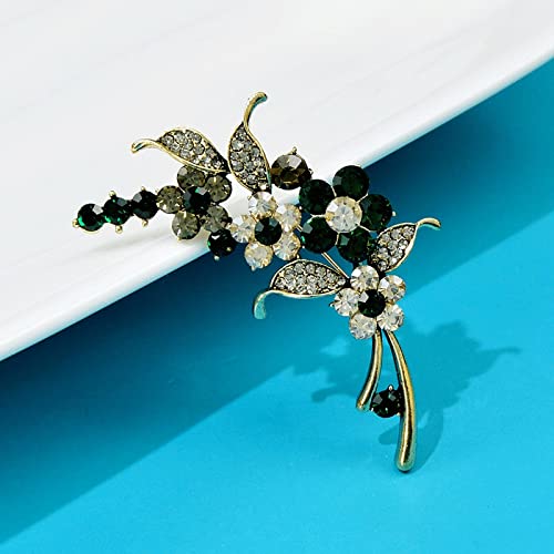 Broches à fleurs en strass d'exception et accessoires de bijoux durables