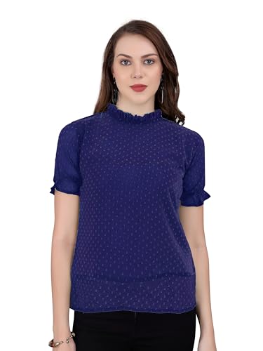 Image of Sidhidata Women's Tissue Fabric Premium Regular Fit Casual Top For & Girl'S
