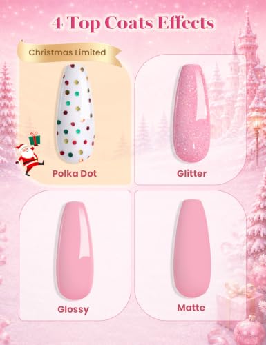 Image of Beetles Christmas Gel Nail Polish Kit with U V Light Nail Tips 35 Colors