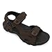 Produktbild HEVA Sandalen Herren Leder Outdoor Sport Trekking Wander Sandalen (45 EU Braun)