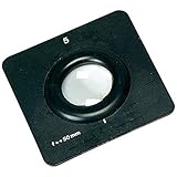 Die Linse selbst ist aus hochwertigem optischem Glas, welches in ein Blendschirm 100 mm x 100 mm eingesetzt ist.