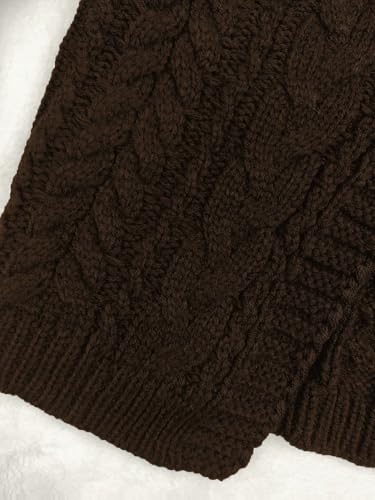 Image of SKAYS Womens Tie Front Bow Cardigan Sweaters Cropped Cable Knit Cardigans Trendy Fall Long Sleeve Outerwear