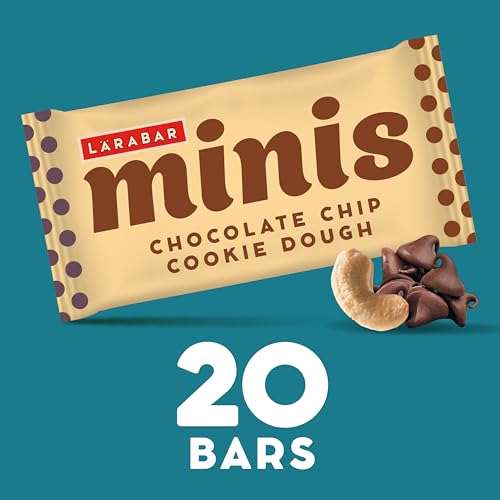 Larabar Minis Chocolate Chip Cookie Dough Fruit & Nut Bars, 20 ct, 15.6 oz | Gluten-Free, Vegan, Dairy Free, Non-GMO Project Verified, 6 Real Ingredients, Fair Trade Certified Chocolate Chips - image 4