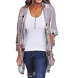 Bestyou Women's Beach Blouses Kimono Cardigan Sexy Sheer Bikini Bathing Suit Cover Up Swimwear