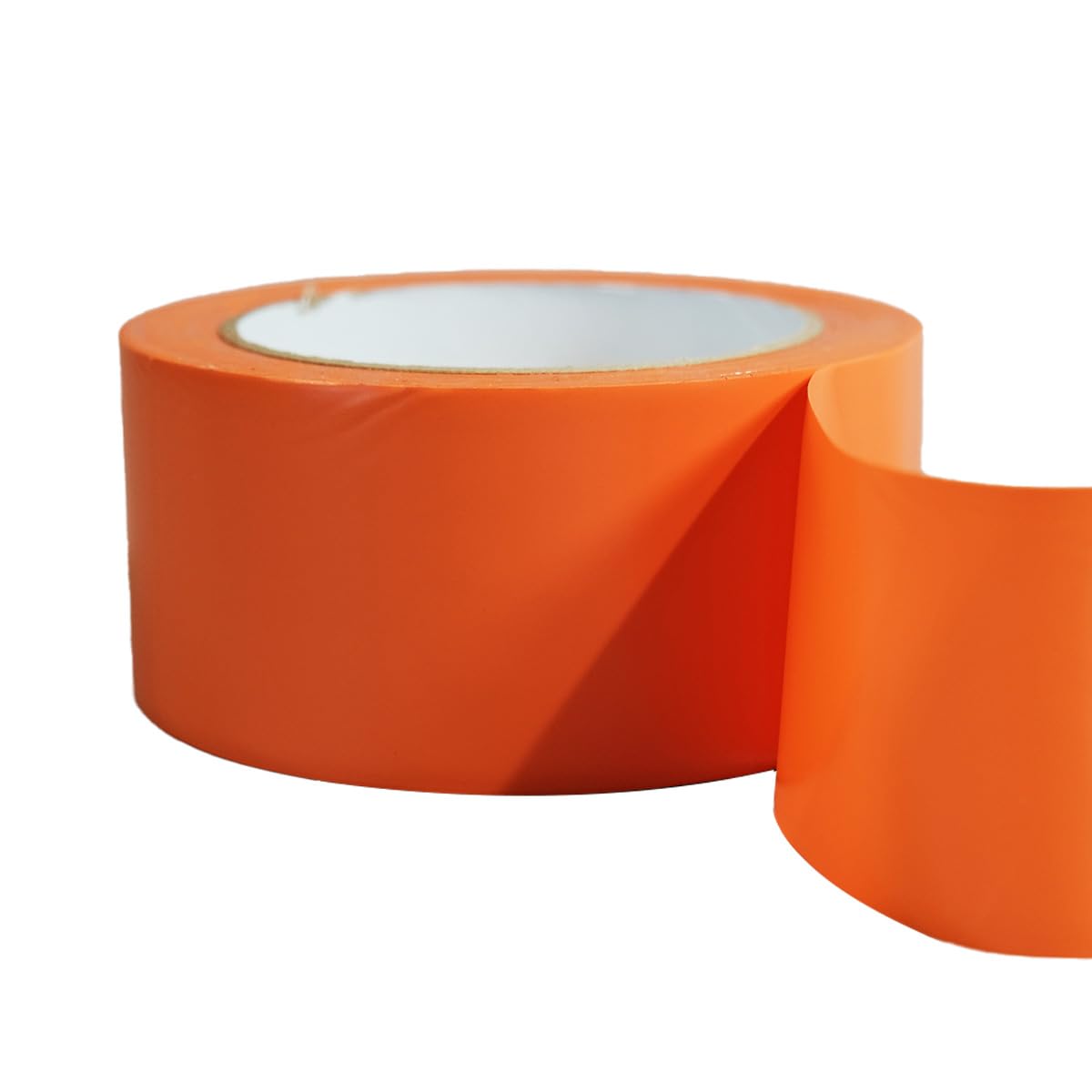 Tecplast Lot de 6 Rubans adhésifs PVC orange 50 mm x 33 m - Rouleau adhésif de chantier