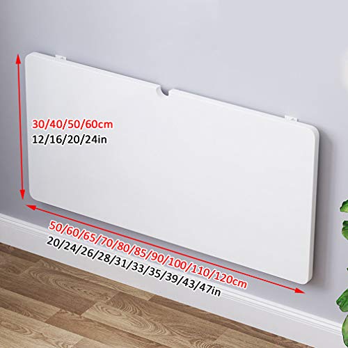 Table murale pliante pour salle à manger modulable et petit bureau - 2