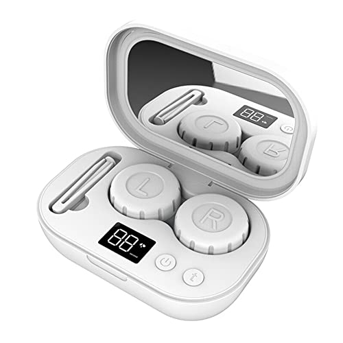 JNJOOD Máquina de limpieza ultrasónica para lentes de contacto, 58000 Hz, limpiador recargable de frecuencia