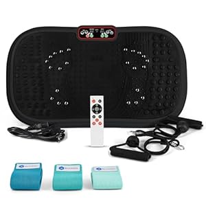 Fitness Trilplaat 3D – Power Plate – Voor Voeten en Benen – Stimuleert Bloedsomloop – Zwart