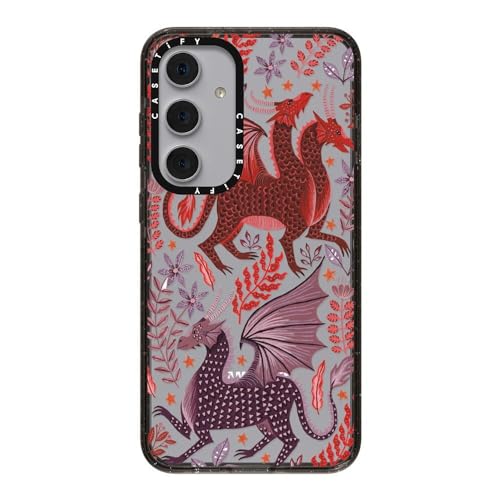 Coque Samsung S24+ CASETiFY Dragon Rouge antichoc transparente