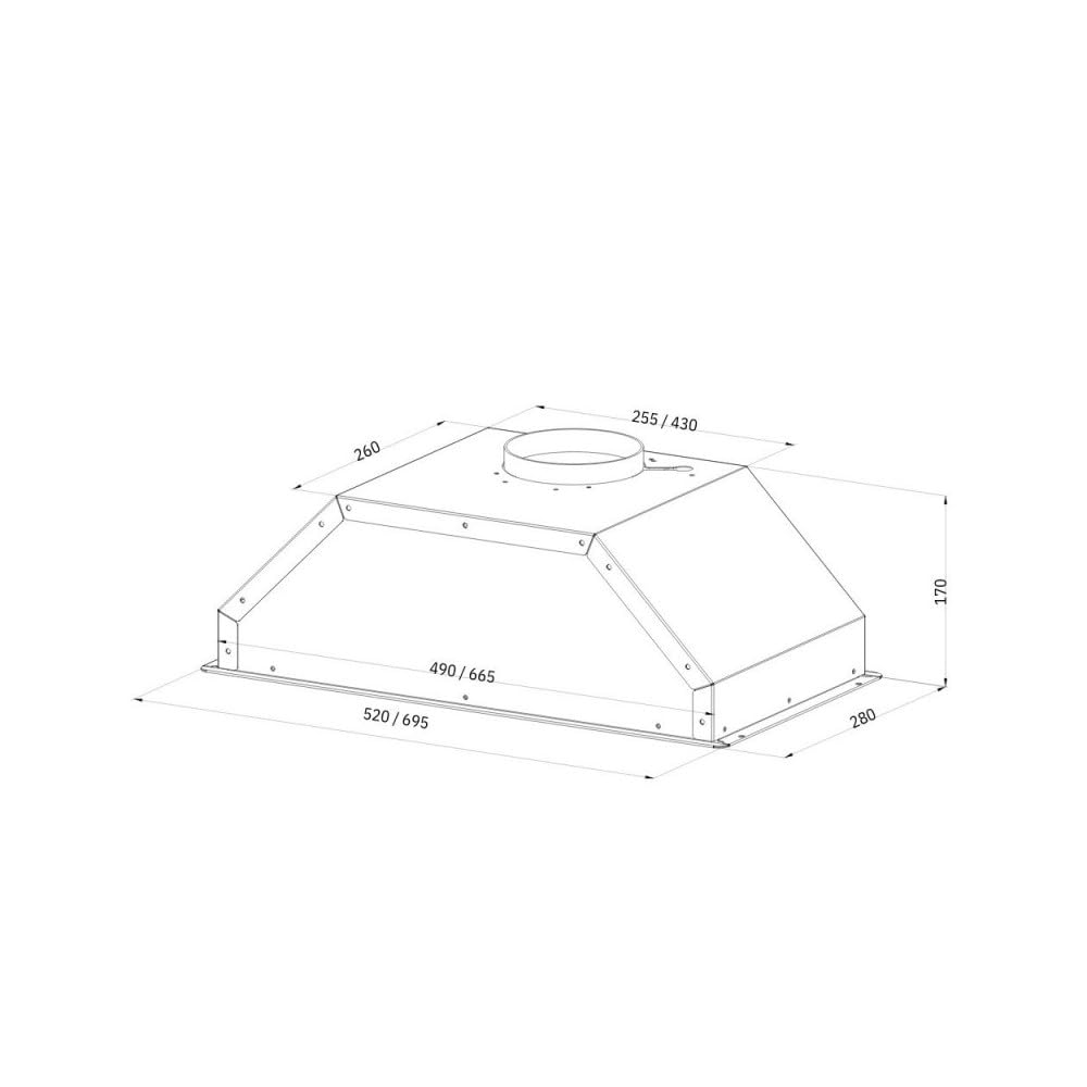 Gruppo cappa sottopensile GRUPPO52NEW inox Samet