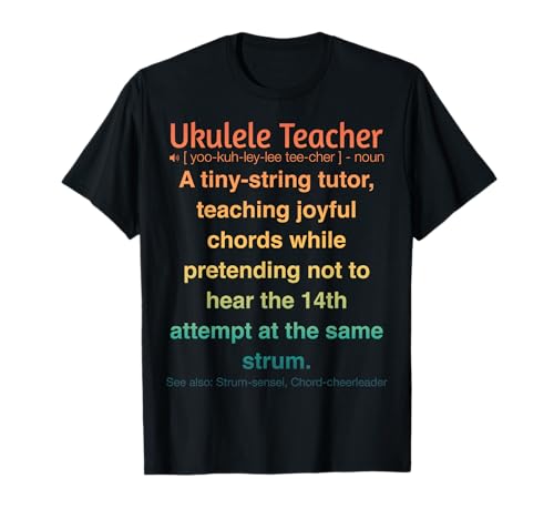Divertido profesor de ukelele Camiseta