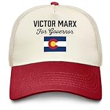 Victor Marx for Governor Hat Women Baseball Hats Funny Birthday Gifts for Women Burgundy