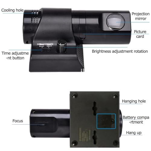 Reloj despertador proyector con mando a distancia, reloj analógico de proyección LED, números romanos y arábigos conmutables, rotación de 180°