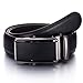 YEHMAN Cinture Uomo in Pelle a Cricchetto con Fibbia Automatica Larghezza 3.5 cm Nero 130 cm
