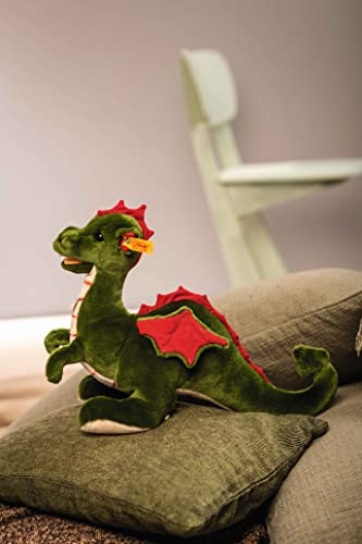 Steiff Rocky Dragon, Premium Dragon Stuffed Animal, Fantasy Animal Plush Toys, Plushy Toy For Girls Boys And Kids (Green & Red, 13") #TOP1