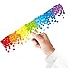 Ceiba Tree Rainbow Confetti Bulletin Board Borders Bright Ombre Colorful Straight Bulletin Board Trim for Back to School Whiteboard Chalkboard Classroom Decorations 36 Feet