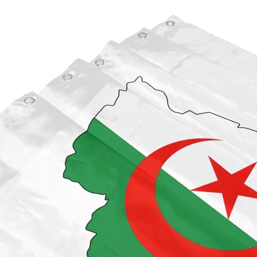 Rideau de douche Algérie polyester imperméable 12 œillets pour salle de bain