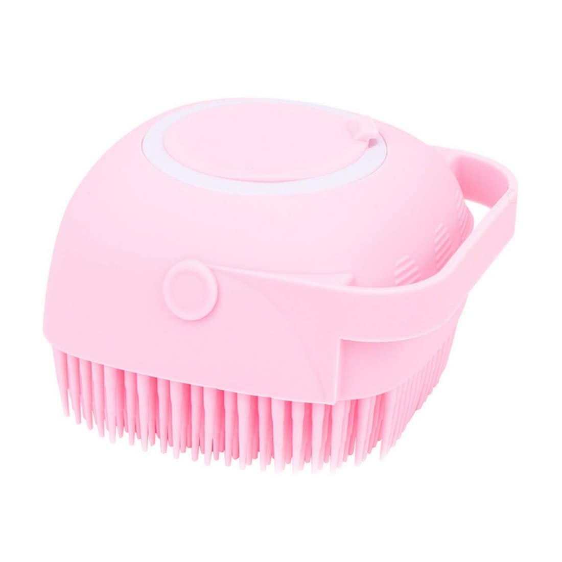Krishna Zone Body Bath Brush Silicone Soft Cleaning Bath Body Brush with Shampoo Dispenser (Multi)
