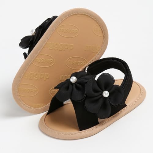 Image of Infant Baby Girls Boys Summer Sandals Premium Unisex Non Slip Rubber Soft Sole Breathable Toddler First Walker Outdoor Beach Shoes
