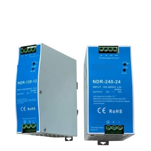 Transformateur AC/DC NDR 75W stable pour rail DIN avec tension de sortie unique 12V constante