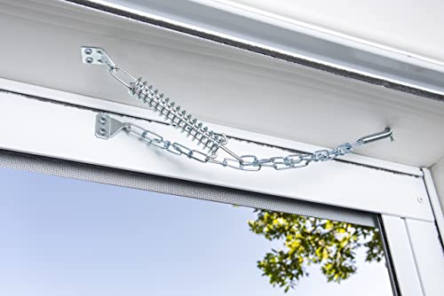 Wind Chain. Stop Wright Products V11 Steel Screen and Storm Door Chain Stop-Absorbs ...