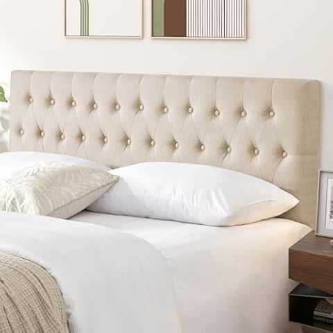 Kingfun Tbfit Tufted Upholstered Queen Size Bed Headboard Cover