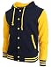 BCPOLO Hoodie Baseball Jacket Varsity Baseball Jacket Cotton Letterman Jacket