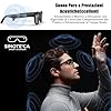 SINOTE'CA AI Smart Glasses con Telecamera 8MP, Occhiali Intelligenti con Lenti Fotocromatiche, Occhiali da Sole Bluetooth, Traduzione in Tempo Reale, Musica Open-Ear, Microfono Dual Noise Reduction