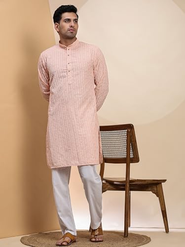 Image of Pro-Ethic Style Developer Mens Indian Traditional Cotton Kurta Sets, Men Kurta Set Indian Wedding Dress (A-117)