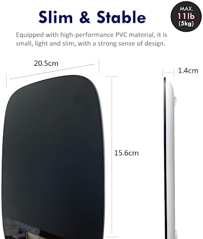 Bild 4 - NUTRI FIT Digitale Küchenwaage, ultradünn, elektronische Multifunktionsküchenwaage, großes Display, Kunststoffplattform, 5 kg, Schwarz