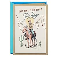 Hallmark Blank Greeting Card (Not Your First Rodeo) for Birthday, Retirement, Graduation, Thinking of You