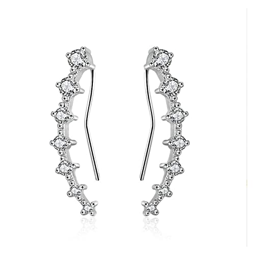 Boucles d'oreilles cristal 925 anti-allergie confort durable pour dames