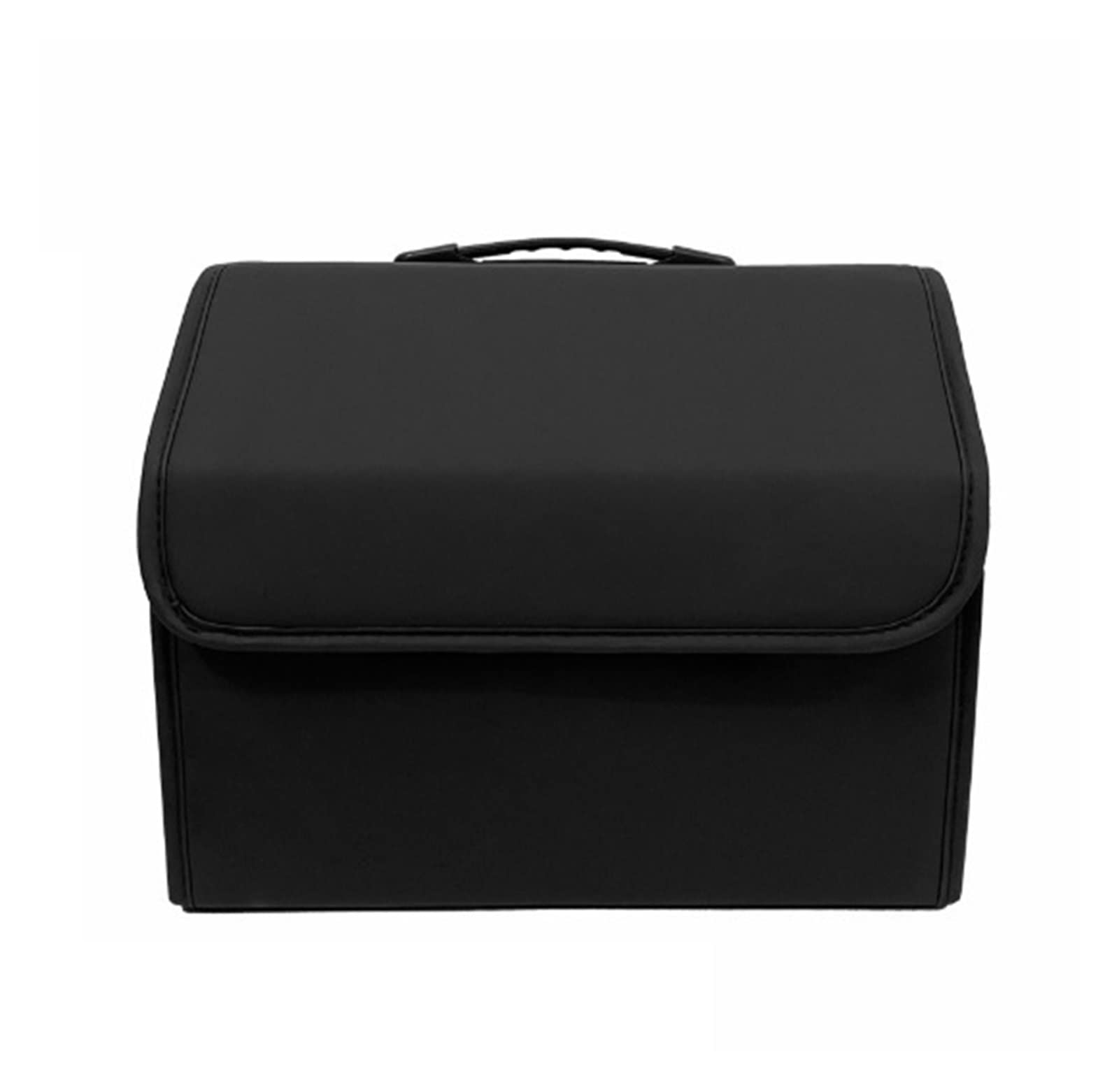 Boîte de rangement de coffre de voiture pliante en tissu noir pour organiser vos trajets